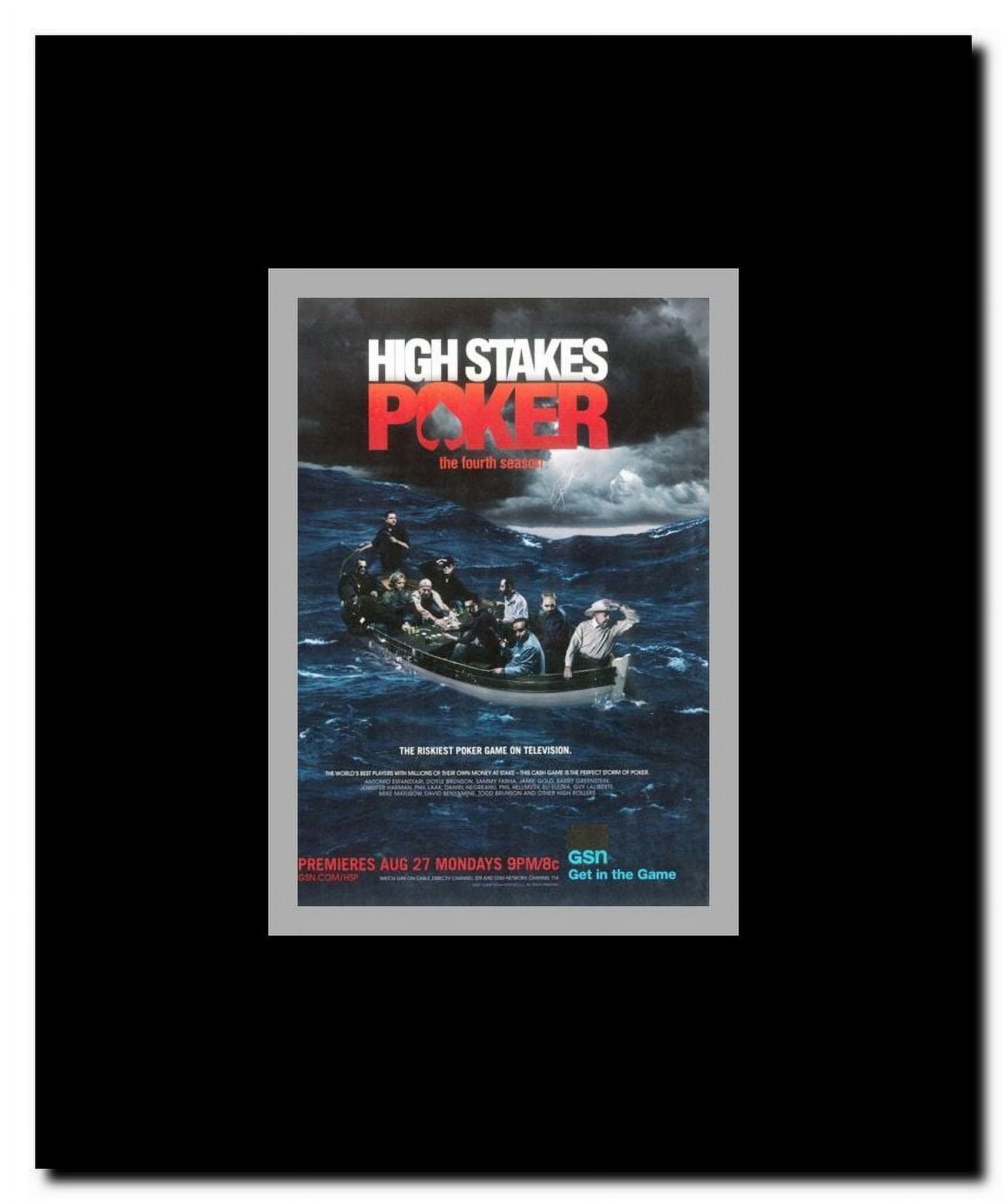 High Stakes Poker Framed Movie Poster