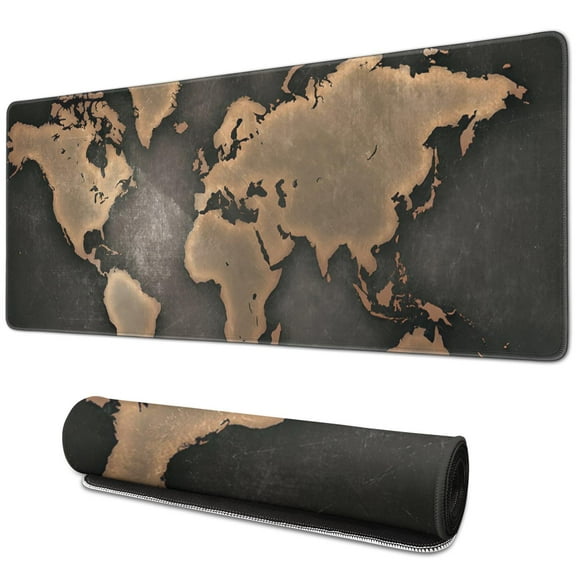 High Standard Professional Large Mouse Pad & Computer Game Mouse Mat - Map Inspired Design (31.5x11.8 Inch)