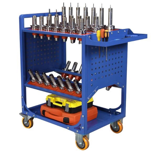 High Standard Tool Holder CNC Milling Machine Center Collet Chuck Pull Stud Handle Shank Storage Rack Cnc Tool Cart CNC Tool cart、Tool cart, Cabinets and Cabinets, Type A CNC Trolley, CNC Tool Storag