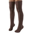 thumbnail image 1 of High Stockings For Womens Cable Knit Extra Long Boot Socks Over Knee Thigh Stocking Leg Warmers, 1 of 4