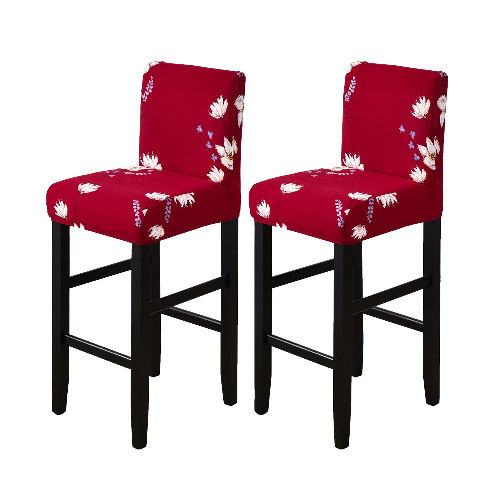 High Stool Cover Reusable Stretch Washable Pub Counter Stool Chair