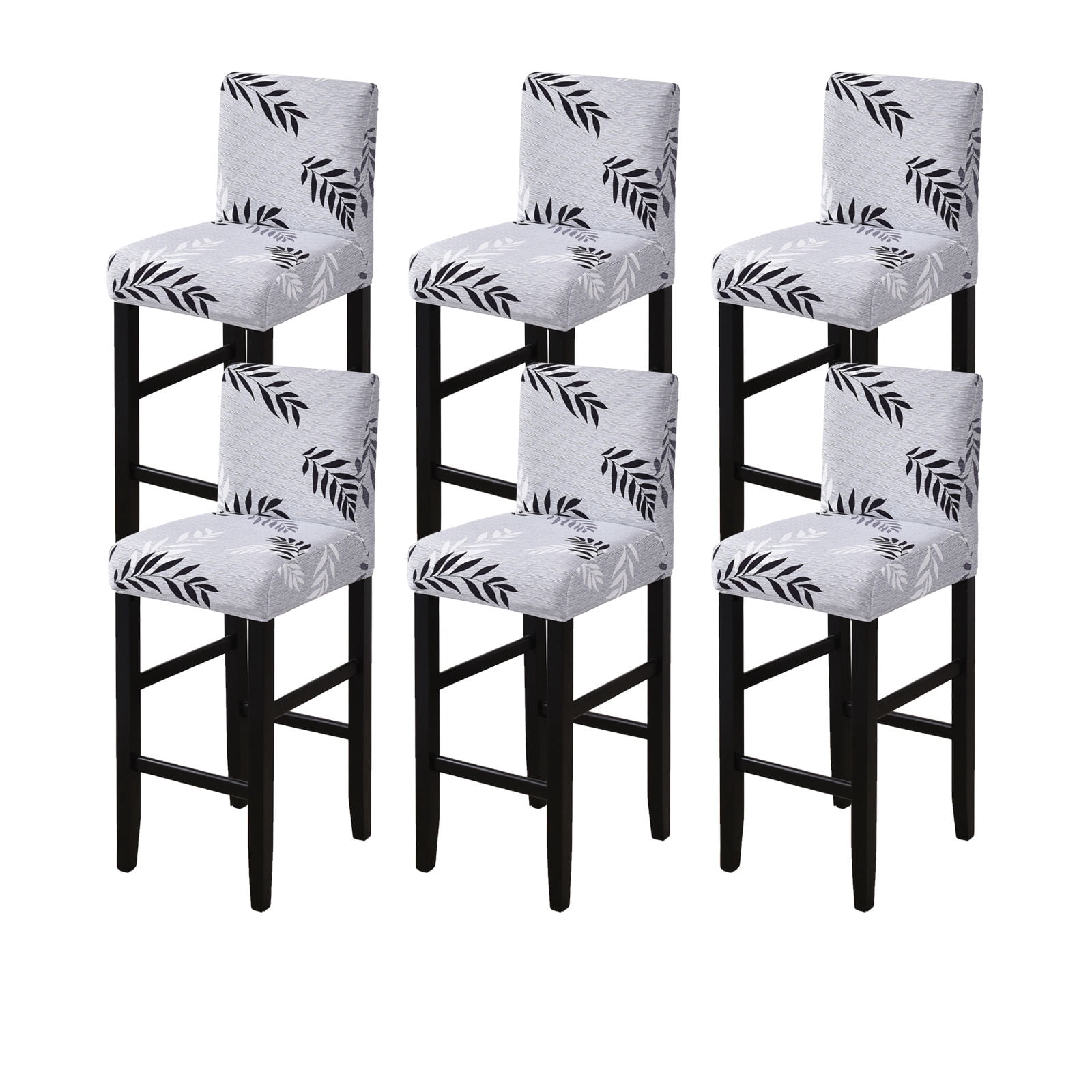 High Stool Cover Reusable Stretch Washable Pub Counter Stool Chair ...