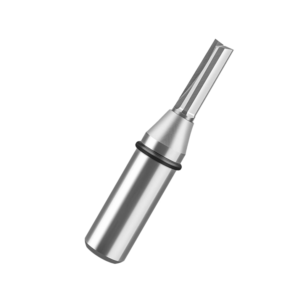 Freud 1/2″ Diameter Double Flute Straight Router Bit – Shearing Design For Smooth Cuts In Wood & Composites