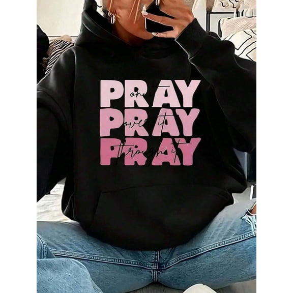 High Street Fashion Versatile, Autumn And Winter Casual Women's Hooded Sweatshirt_10, Cozy Fall And Winter Clothes For Women