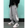 thumbnail image 1 of High Street Side Striped Letter Print Sweatpants Men American Hip Hop Baggy Trousers Autumn Casual Gym Y2K Jogger Hombre Pants, 1 of 6