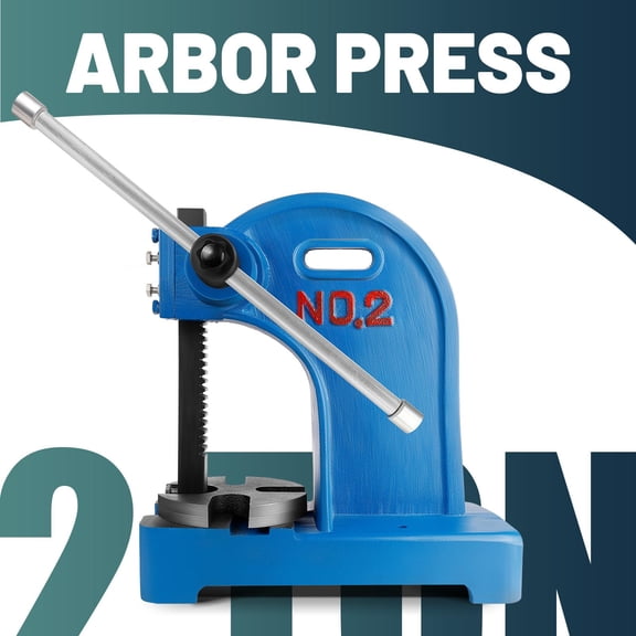 High-Strength 2 Ton Arbor Press, with Fixed Anvil Manual Press Machine, Hand Press Tool Workshop Press for Mechanical Processing,Metalworking,Workshop Use