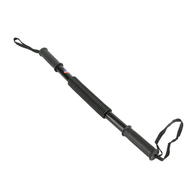 High Strength 20Kg Spring Bar Exerciser for Fitness Black Sturdy Power ...