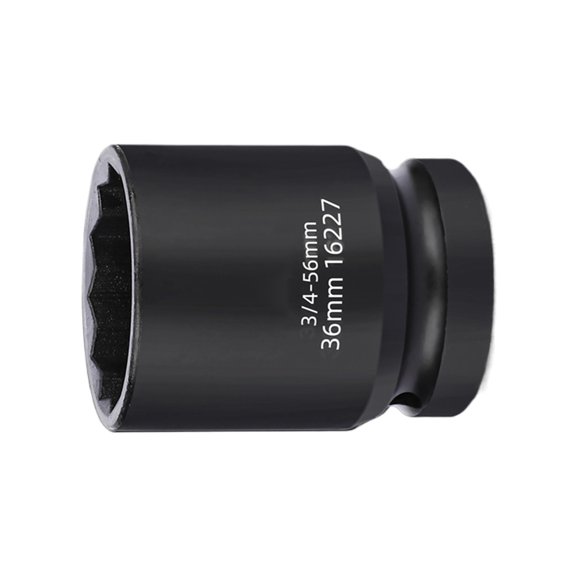 High Strength 3/4Inch Drives Socket 12 Point Impacts Socket for Automotive and Machinery Maintenance Easy Removal Tool