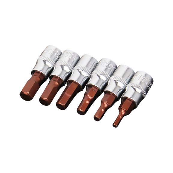 High Strength 6.35mm Hexagonal Drive Sockets Set Sockets Bit for Professional Electronics Repair and Machinery Work