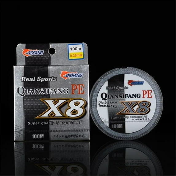 High Strength 8 Braid 100M 0.6#-10# PE High Tension Anti-bite Fishing Line