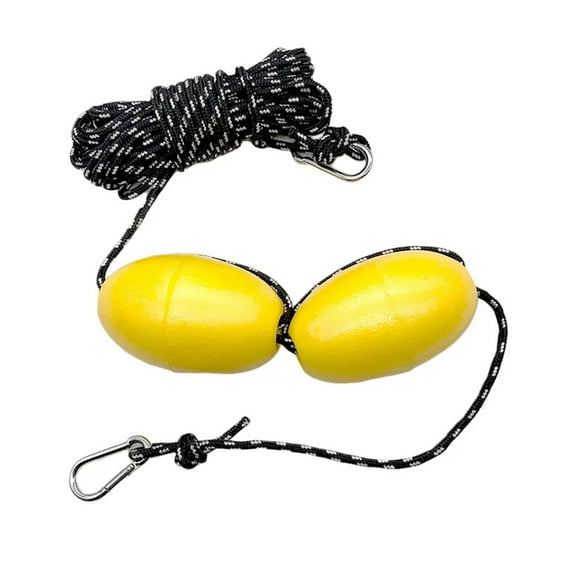 High Strength 9m Tow Rope Boating Floating Throw Anchor Line With Dual Floats End Clips Safety Gear Accessories ,Easy to Use