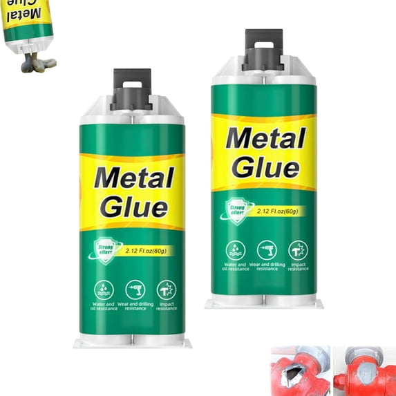 High-Strength AB Metal Repair Glue, MetalCasting Repair Glue, Metal Foundry Glue Set, Fast Curing & Heat Resistant, All Purpose Metals Repairing Agent for Metal, Plastic, Steel