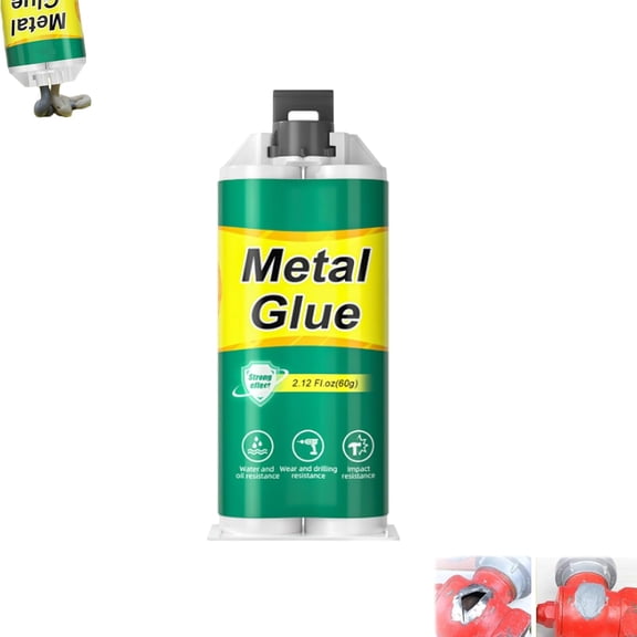 High-Strength AB Metal Repair Glue, MetalCasting Repair Glue, Metal Foundry Glue Set, Fast Curing & Heat Resistant, All Purpose Metals Repairing Agent for Metal, Plastic, Steel