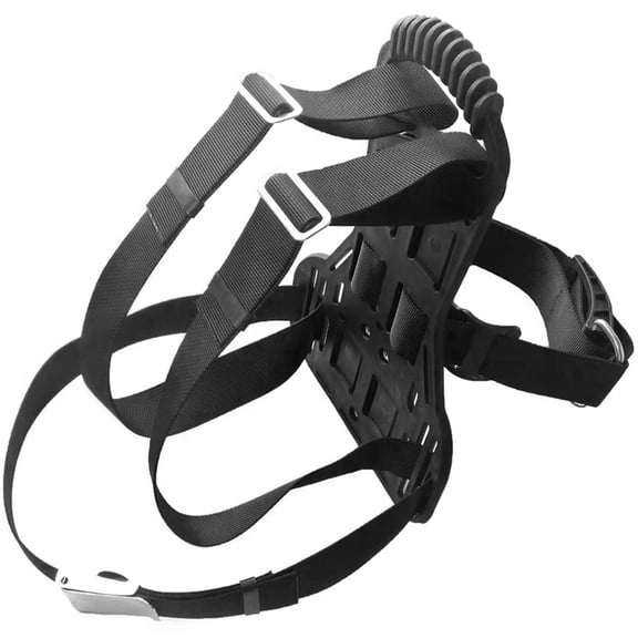 High-Strength ABS & PP Diving Backplate Lightweight Stabilizing Frame with Secure Gear Mounting, Quick Assembly