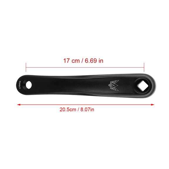 High,Strength Bike Left Crank, 170mm Length, Easy Installation, Fits Many <span Style="background:red"></span>