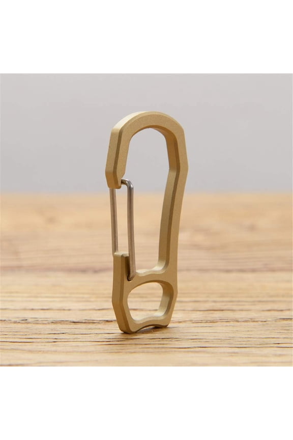 High Strength Brass Keychain Carabiner Clip EDC Spring Kits Key Ring Clasp Hook Nice Finish