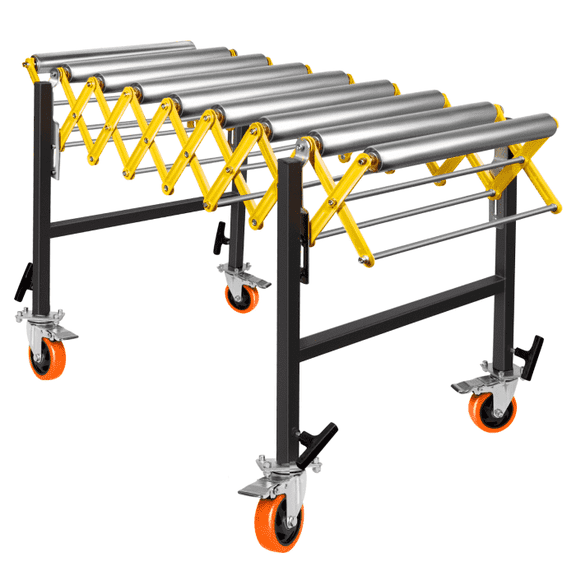 High-Strength Conveyor 23.6-50in Adjustable, Smooth Belt for Mechanics, Furniture Relocation, Bookstores