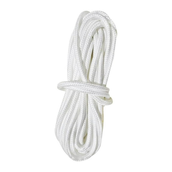 High Strength Cords Nylon Rope, Solid Braid Multipurpose Rope for Indoor and Outdoor Use,Camping, Swinging,Boat Docks,Sports,Backpacks and Construction,Moving (White/4 pcs) 98.43Inches