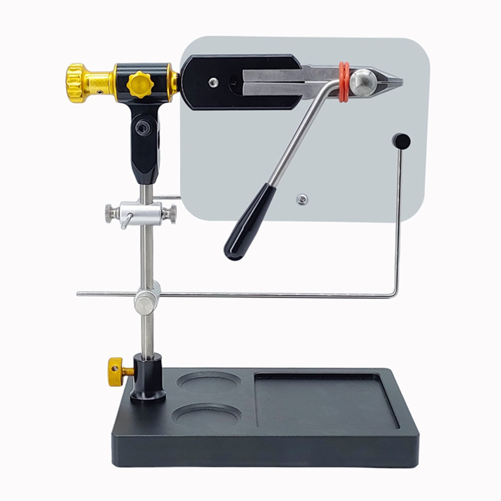 High Strength Fly Tying Tieing Tool with Bobbin Threader Adjustable Fly Tying Tool Benches Vise Lures Making Tools