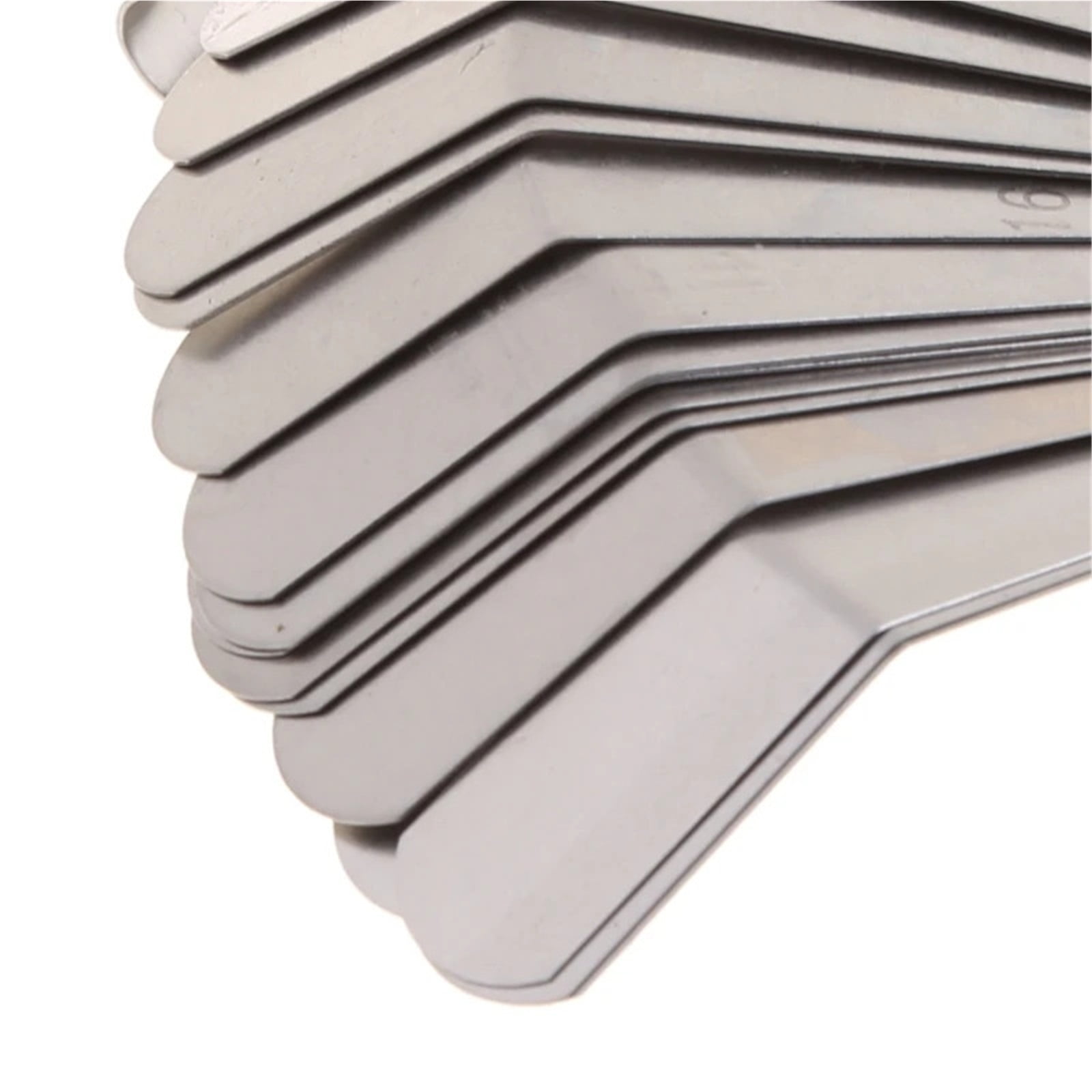 High Strength Metric 0.127-0.508mm Valve Offset Feeler Gauge 16 Blade ,Corrosion-Resistant