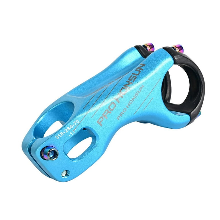 High Strength Mountain Bike Stem Components Accessories Short Handlebar Stem Riser blue 70mm