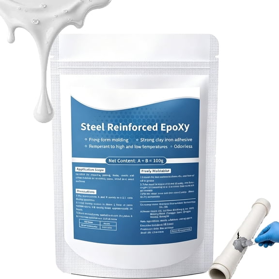 High-Strength Multi-Purpose Repair Clay, 3.53oz Steel Reinforced Epoxy Putty for Metal PVC Plastic Wood Ceramic, Waterproof Heat Resistant Drillable