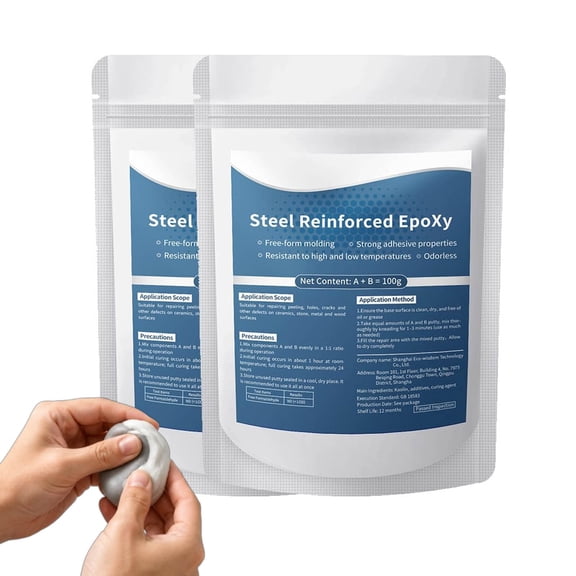 High-Strength Multi-Purpose Repair Clay, Heavy Duty Epoxy Putty for Metal, Plastic, Wood, Ceramic, Glass and Tile, Strong Bonding Adhesive
