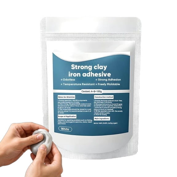 High-Strength Multi-Purpose Repair Clay, Heavy Duty Epoxy Putty for Metal, Plastic, Wood, Ceramic, Glass and Tile, Strong Bonding Adhesive