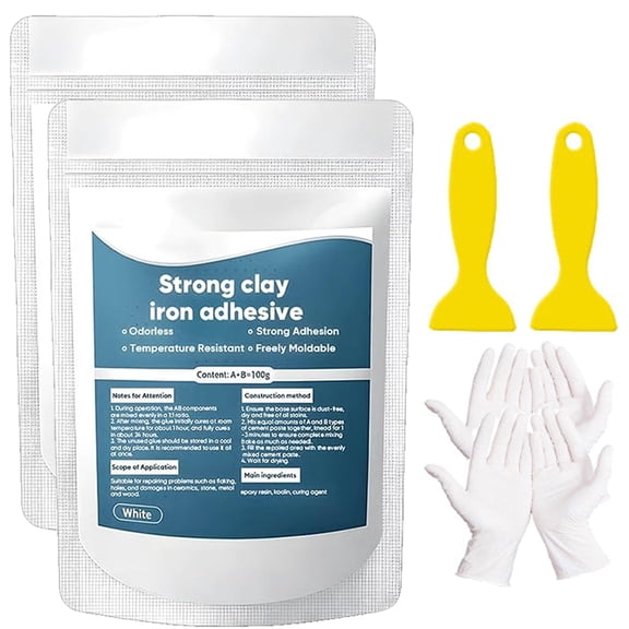 High Strength Multi Purpose Repair Clay, Repair Putty Adhesive for Metal Plastic Wood Ceramic Tile Glass, Strong Bonding Repair Compound for Cracks Holes Chips DIY Home Repair