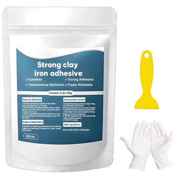High Strength Multi Purpose Repair Clay, Repair Putty Adhesive for Metal Plastic Wood Ceramic Tile Glass, Strong Bonding Repair Compound for Cracks Holes Chips DIY Home Repair