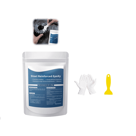 High-Strength Multi-Purpose Repair Clay,Steel Reinforced Epoxy Putty,Epoxy Putty Waterproof,Polymer Clay Glue,Suitable for Various Materials,It Can Fill Cracks,Holes and Perform Surface Repair B