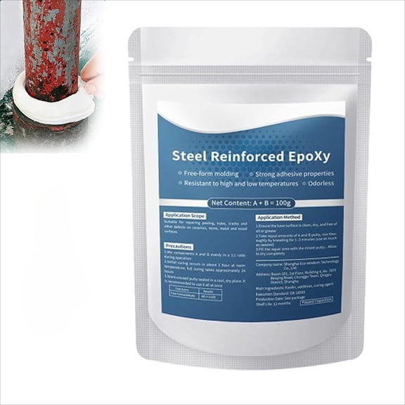 High-Strength Multi-Purpose Repair Clay,Steel Reinforced Epoxy Putty,Fast Repair EpoxyClay,for Metal,Wood,Ceramic,Stone,Tile and Plastic