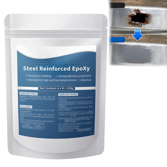 High-Strength Multi-Purpose Repair Clay,Steel Reinforced Epoxy,Steel Reinforced Epoxy Putty,All Purpose Pool Clay for Bonding Plastic Metal Ceramic Wood Tile