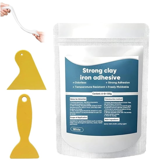 High-Strength Multi-Purpose Repair Clay, Strong Clay Iron Adhesive, High-Strength Multi-Purpose Repair Putty, Waterproof Repair Sealing Clay, for Bonding Plastic Metal Ceramic Wood Tile Glass