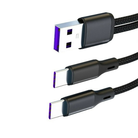 High Strength Nylon USB Car Charger Cable USB C/Micros USB Supports Fast Charging And Data Transfer For Type C Device