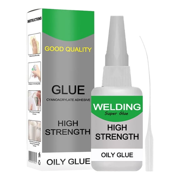 High-Strength Oily Welding Glue,All Purpose Multifunctional Fast Repair Welding Oily Glue with Dropper,Universal Waterproof Welding Glue for Metal,Plastic,Wood,Ceramics,Leather,Glass (Clear)