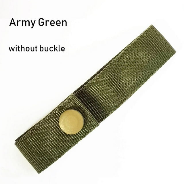 High Strength Outdoor Tactical Tools Belt Hooks Key Hook Clip Hanging Webbing Buckle Backpack Hanger Hiking Climbing Carabiner ARMY GREEN WITHOUT BUCKLE
