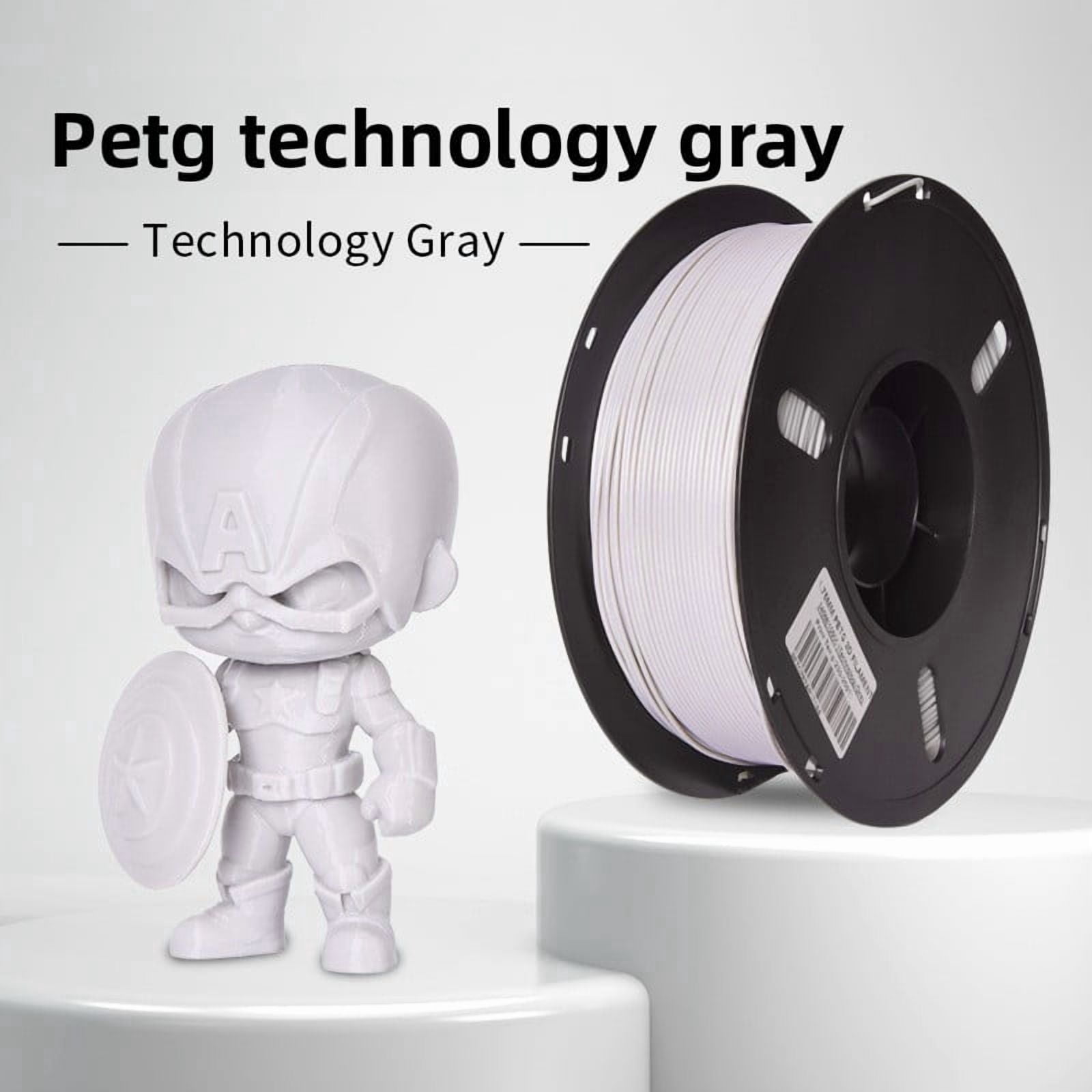 High Strength PETG 3D Printer Filament Durable PETG Printing Consumables  Impact Resistant Heat Resistant Smooth Printing, Low Warping No Clogging Universal for Most FDM 3D Printers