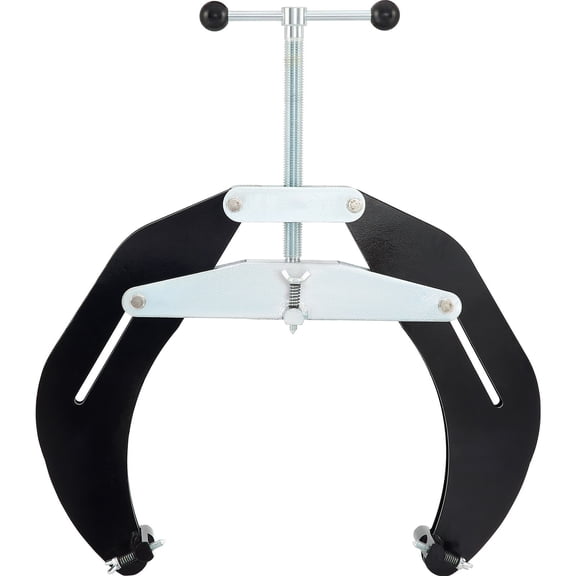 High Strength Pipe Clamp 5 to 12 Inches, Quick Acting Steel Alignment Tool, Lightweight Design, Durable Black Finish