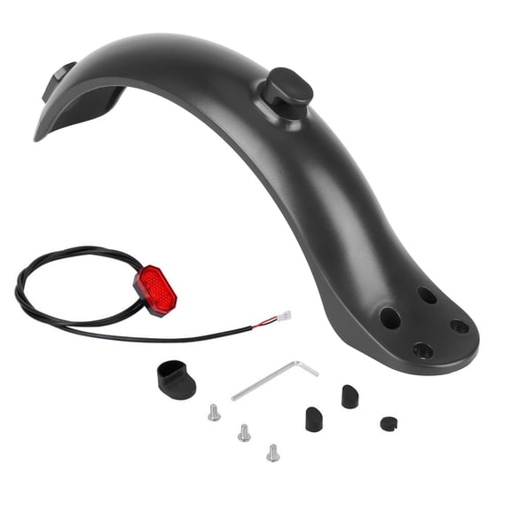 High Strength Plastic Rear Guard Rear Mudguard with 4 Mounting Holes for Electric Scooters Fits 8.5 Inch Models