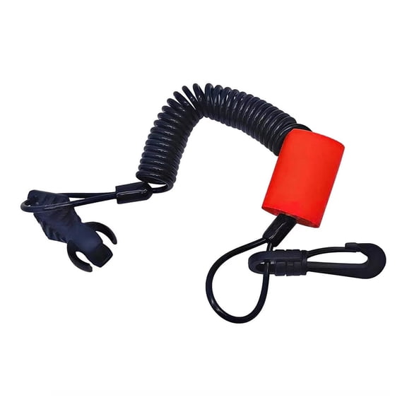High Strength Plastic Safety Key Lanyard Easy Install Safety Key Lanyard Waterproof Key Lanyard Clip for Boats