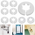 thumbnail image 1 of High Strength Pp Plastic Escutcheon For Wall Pipe Tube Decoration, Flexibility Offers Adaptability To Different Applications, 24Pcs, 1 of 5