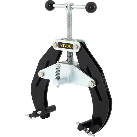 High Strength Quick Acting Steel Pipe Clamp 2 to 6 Inch Alignment Tool Lightweight Black