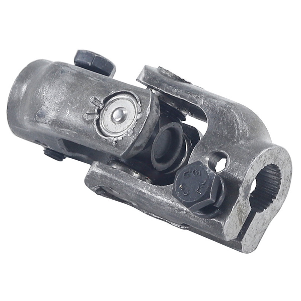 High Strength Vehicle Part, Direct Fit Wide Application for ATV UTV, Heavy Duty Steering Ball U Joint, Long Durability Steering Shaft Universal Joint, Black (14mm Hole Diameter)