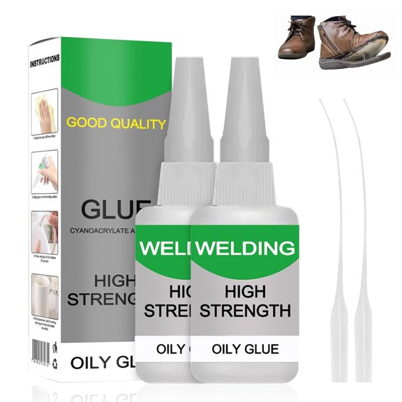 High Strength Welding Oily Glue, 2026 New Multifunctional Oily Glue for Tile, Shoes, Glass, Wood, Ceramic, Plastic, Universal Welding Super Glue, Strong Bonding Magic Glues for Household, DIY(2PCS)