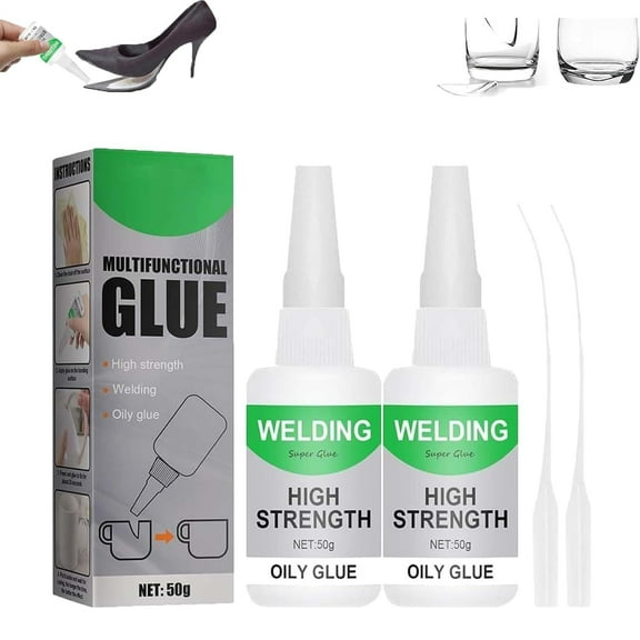 High-Strength Welding Oily Glue, Magic Glue Super Adhesive Strong & Fast Waterproof Super Glue for Metal, Wood, Ceramic, Leather, Glass, Metal, Plastic