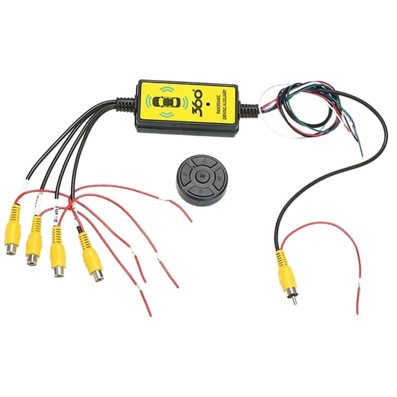 High Strength Wireless Remote Control Car Camera Switcher Adapter For Enhanced Safety & Wide Angle Rear View Monitoring