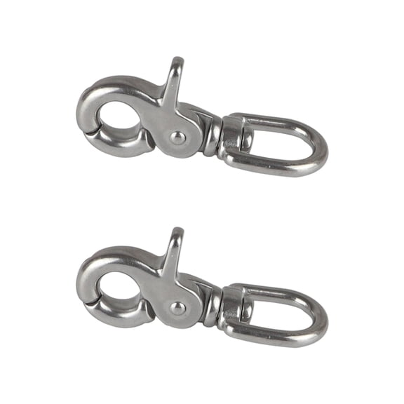 High Strengths Stainless Carabiner Clip Hook Features 360 Rotation Design Suitable For Marine Climbing And Outdoor Use