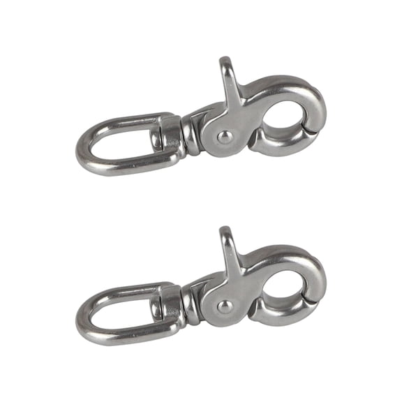 High Strengths Stainless Carabiner Clip Hook Features 360 Rotation Design Suitable For Marine Climbing And Outdoor Use