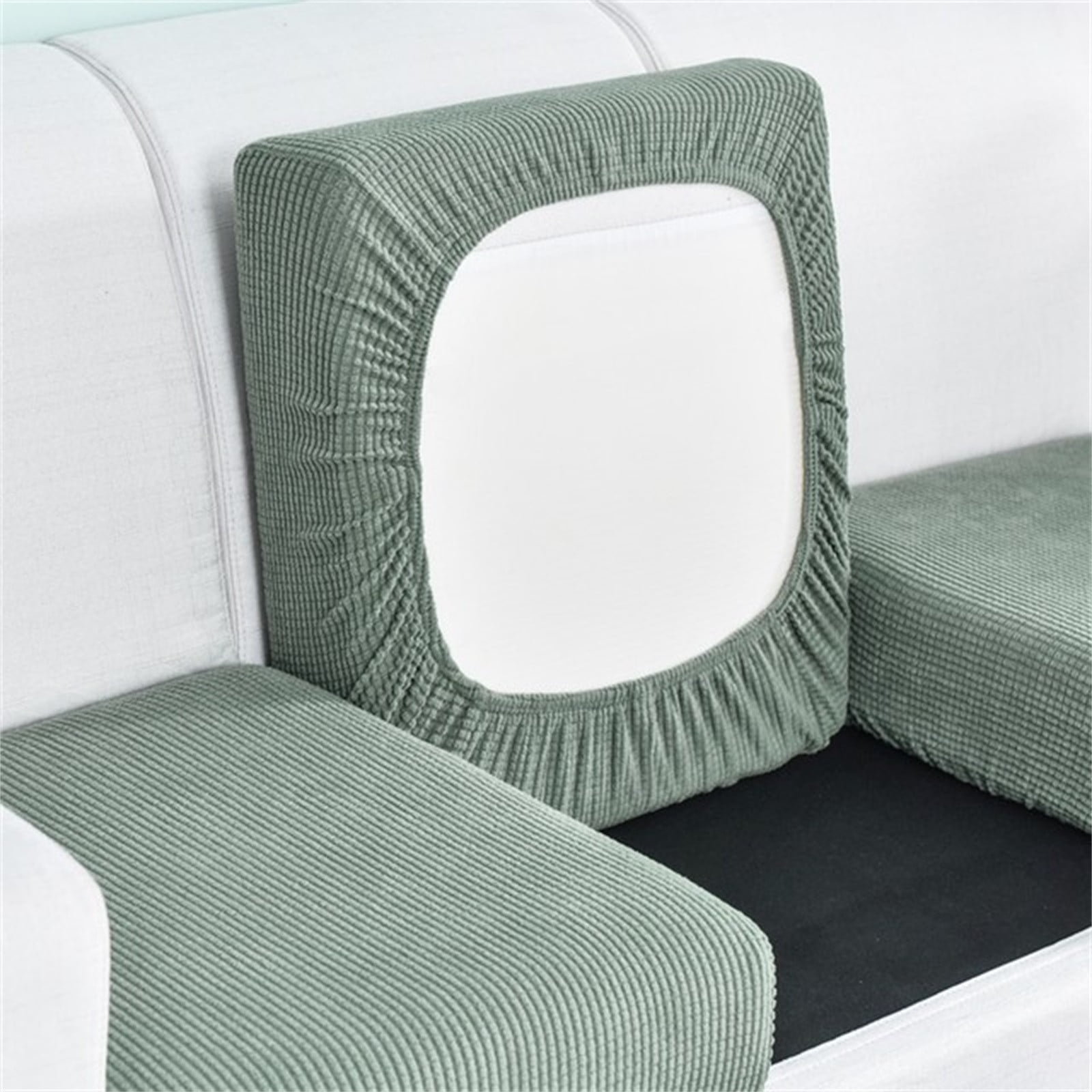 High Stretch Individual Seat Cushion Covers Sofa Slipcovers Couch ...